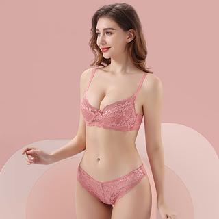 Lingerie Conjuntos Sem Bojo Com Aro e Renda Calcinha Tanga 8070