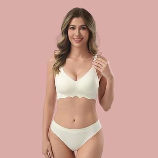 Z&D Lingerie Conjunto Invisível - Sem Costura e Acabamento Ondulado 608