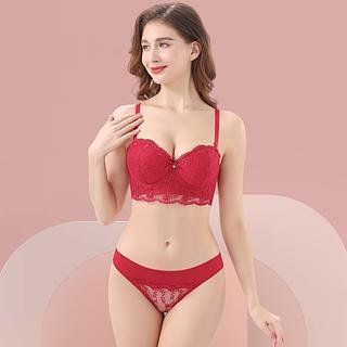 Lingerie Conjunto Com Aro Renda e Bojo Calcinha Fio Dental 6968