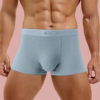 Z&D Lingerie Kit3 Cuecas Masculino Boxer Adulto Lisa Tecido Em Algodão JK677