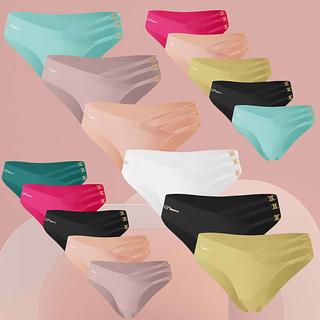 Calcinhas sem Costura Lisa Normal 630 Cores Aleatorio