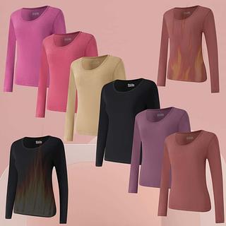 12Peças Roupa Térmica Macuslino Segunda Pele Manga Larga Dupla Camada Aveludada Z&D DRNY02