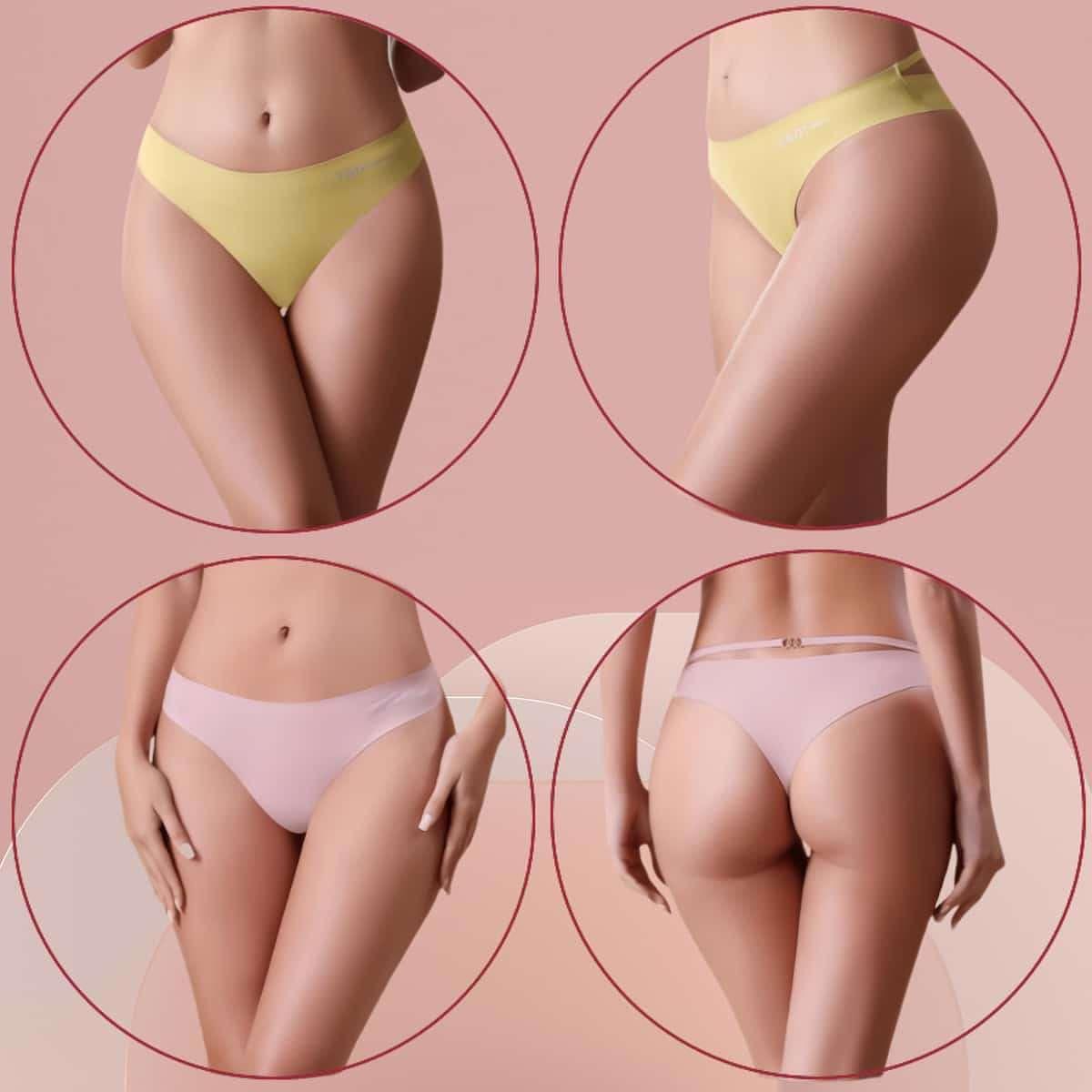 10 Peças Calcinha Sem Costura Lisa Fecho Traseiro Z&D 631 | zdlingerie
