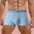 Z&D Lingerie Kit 3 Cueca Box Lisa Sem Costura de Seda Corte a Laser, JK28