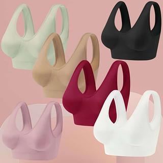 Lingerie Top Alças Larga Sem Costura Com Bojo